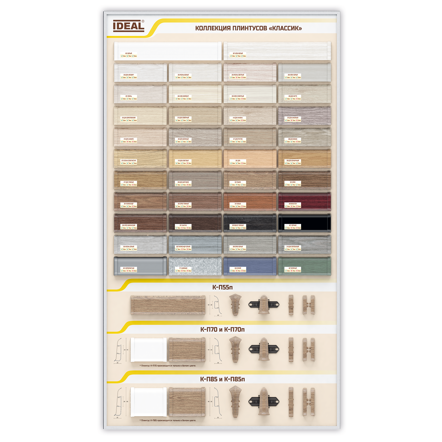 Wall-mounted display boards