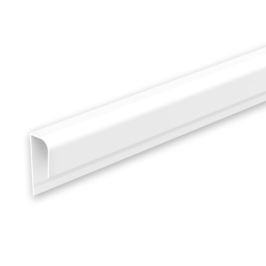 L-profile for panels 8mm 3,0m "Ideal Lamini", 001 White
