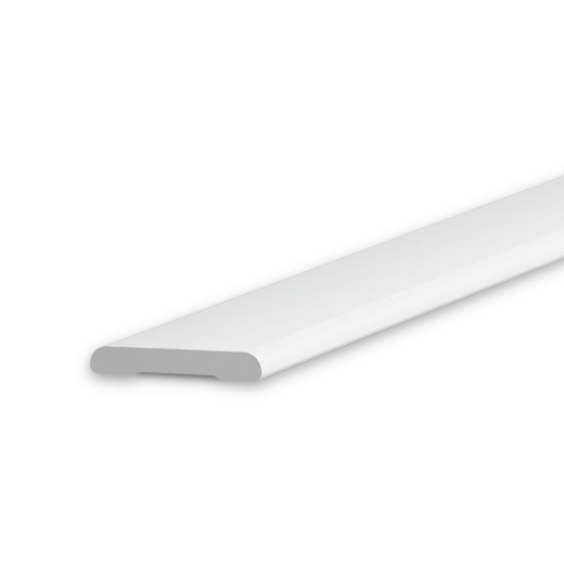 Plastic platband 40mm 2,2m "Ideal", 001 White
