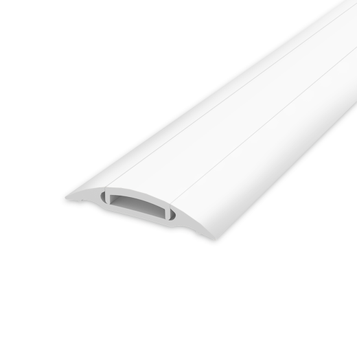 Transition profile with mounting duct 36mm 0,9m "Ideal", 001 White