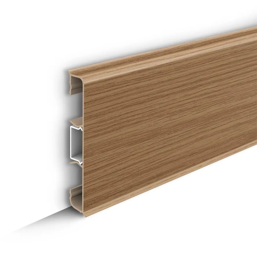 Skirting board 80mm 2,2m "Ideal Standart", 206 Cognac oak