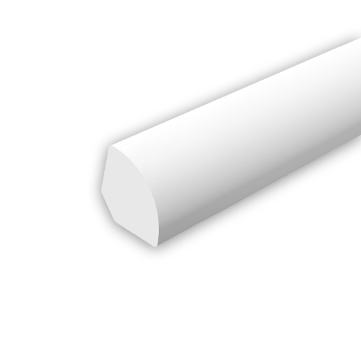 Internal corner rounded - quarter round 10x10mm 2,7m "Ideal", 001 White